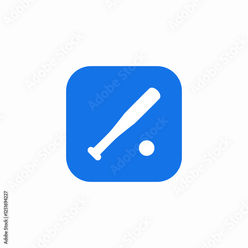 baseball playing icon sign vector