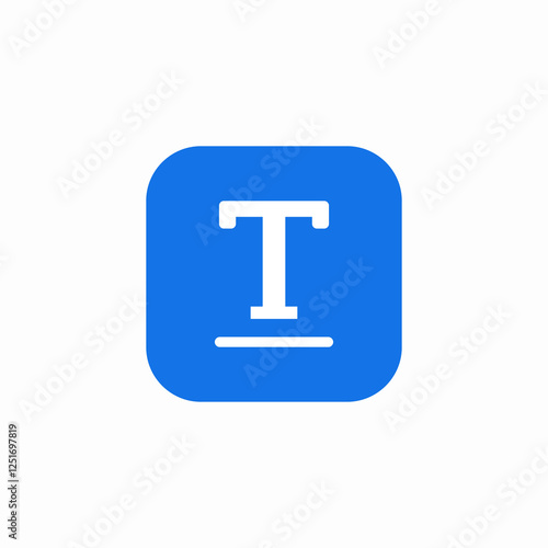 text edit underline icon sign vector