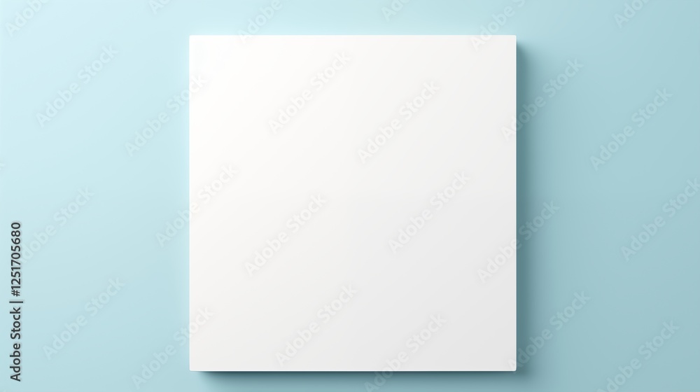 blank white paper on white background,generative ai illustration