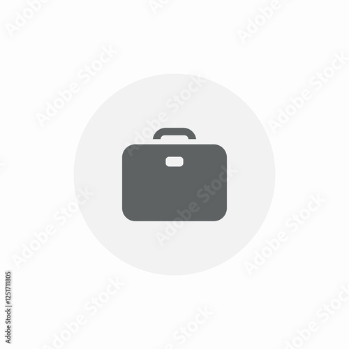 compact suitcase icon sign vector