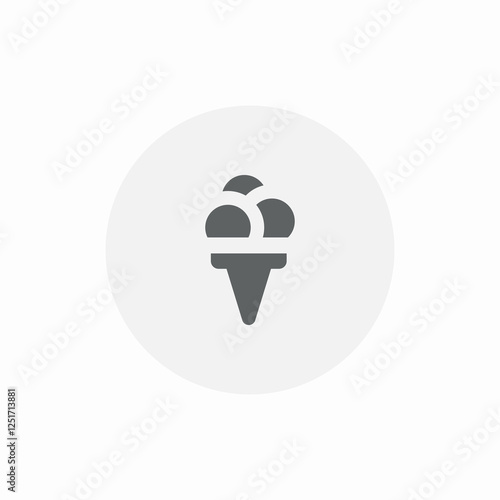 ice cream sale icon sign vector
