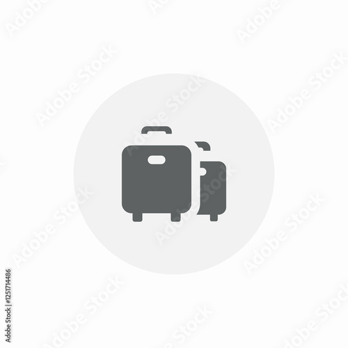 luggage variety icon sign vector