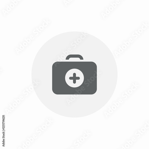 medical briefcase icon sign vector