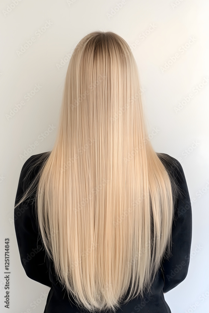 Naklejka premium woman with long hair