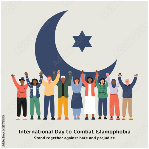 International Day to Combat Islamophobia flyer,poster,image 31.eps