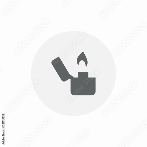 pocket lighter icon sign vector