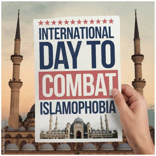 International Day to Combat Islamophobia flyer,poster,image 30.eps