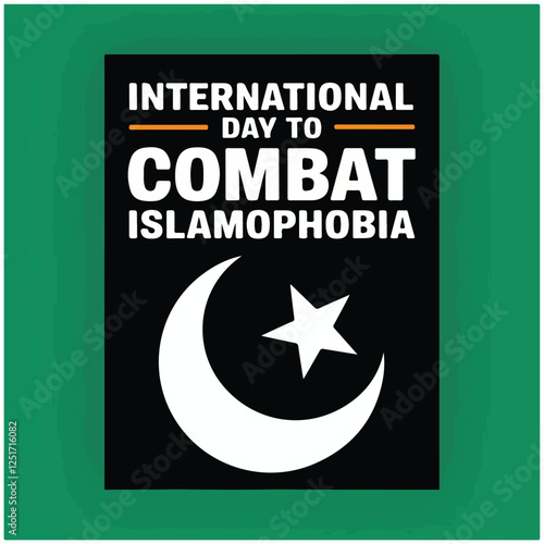 International Day to Combat Islamophobia flyer,poster,image 21.eps
