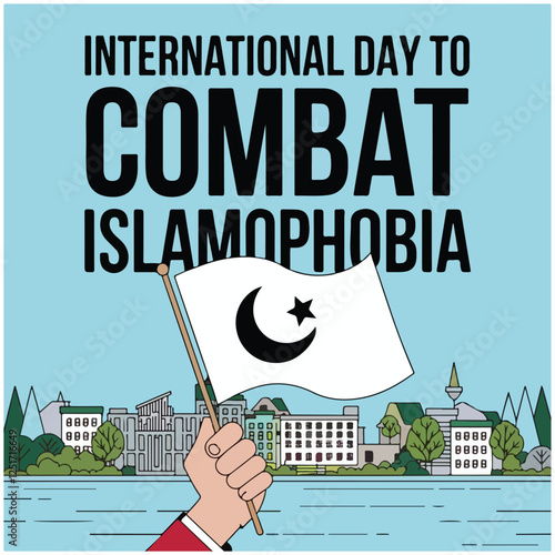 International Day to Combat Islamophobia flyer,poster,image 17.eps
