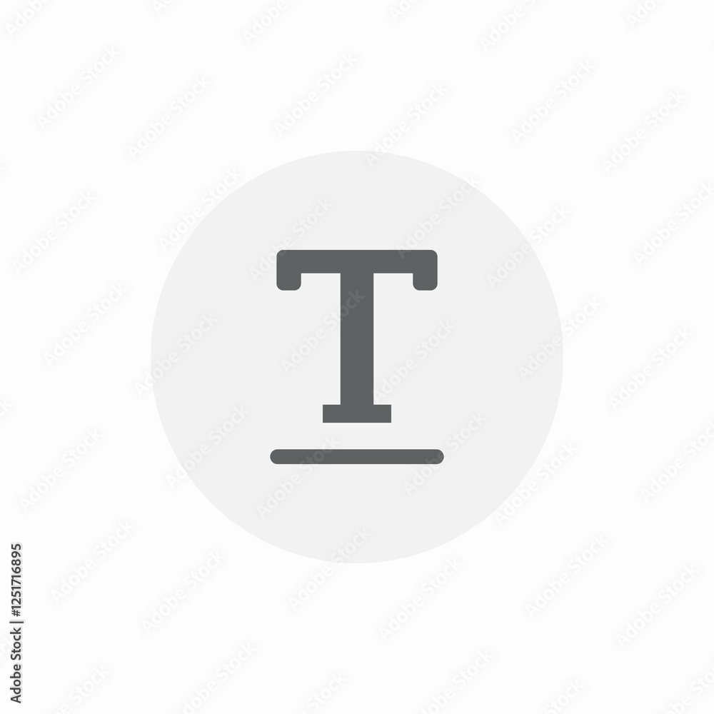 text underline settings icon sign vector text underline settings icon sign vector