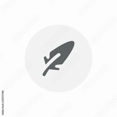 write quill icon sign vector