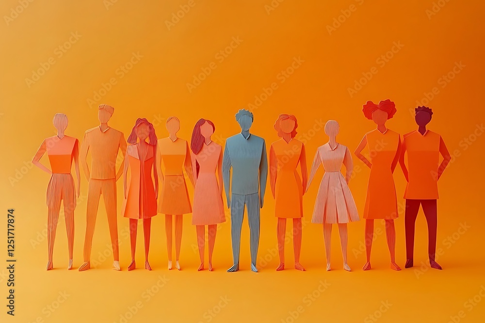 Obraz premium Teamwork Paper People Group Support Success