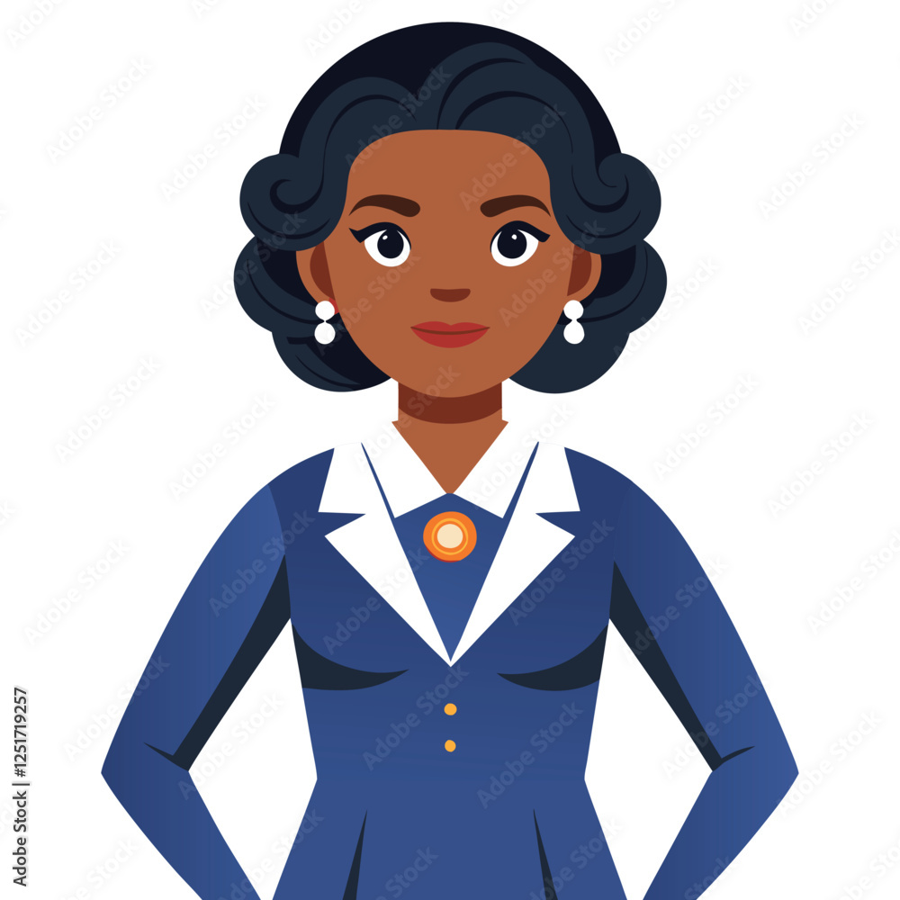 Portrait of an black girl vector illustration Portrait of an black girl vector illustration
