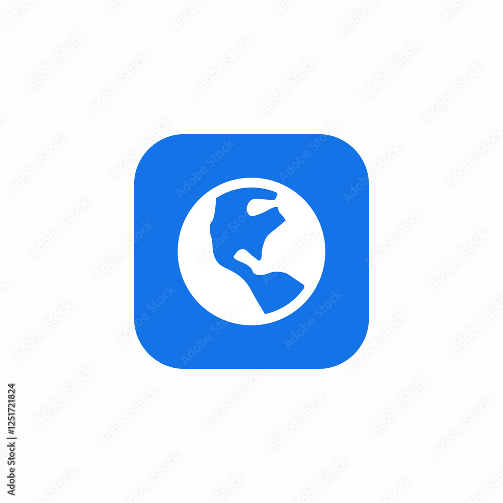 earth round sphere icon sign vector earth round sphere icon sign vector