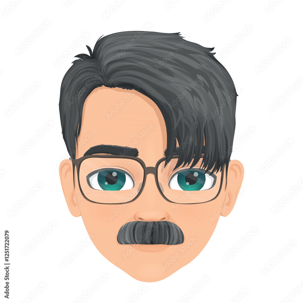 handsome man with colored eyes gray hair middle age glasses handsome man with colored eyes gray hair middle age glasses