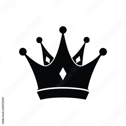 crown silhouette on a white background