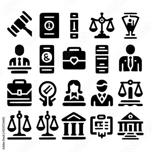 lawyer Icon Set