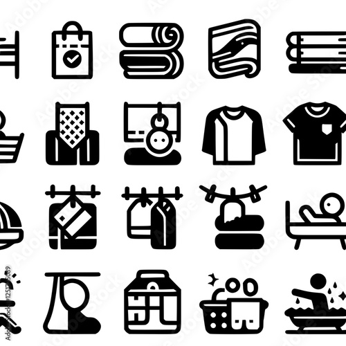 towel Icon Set