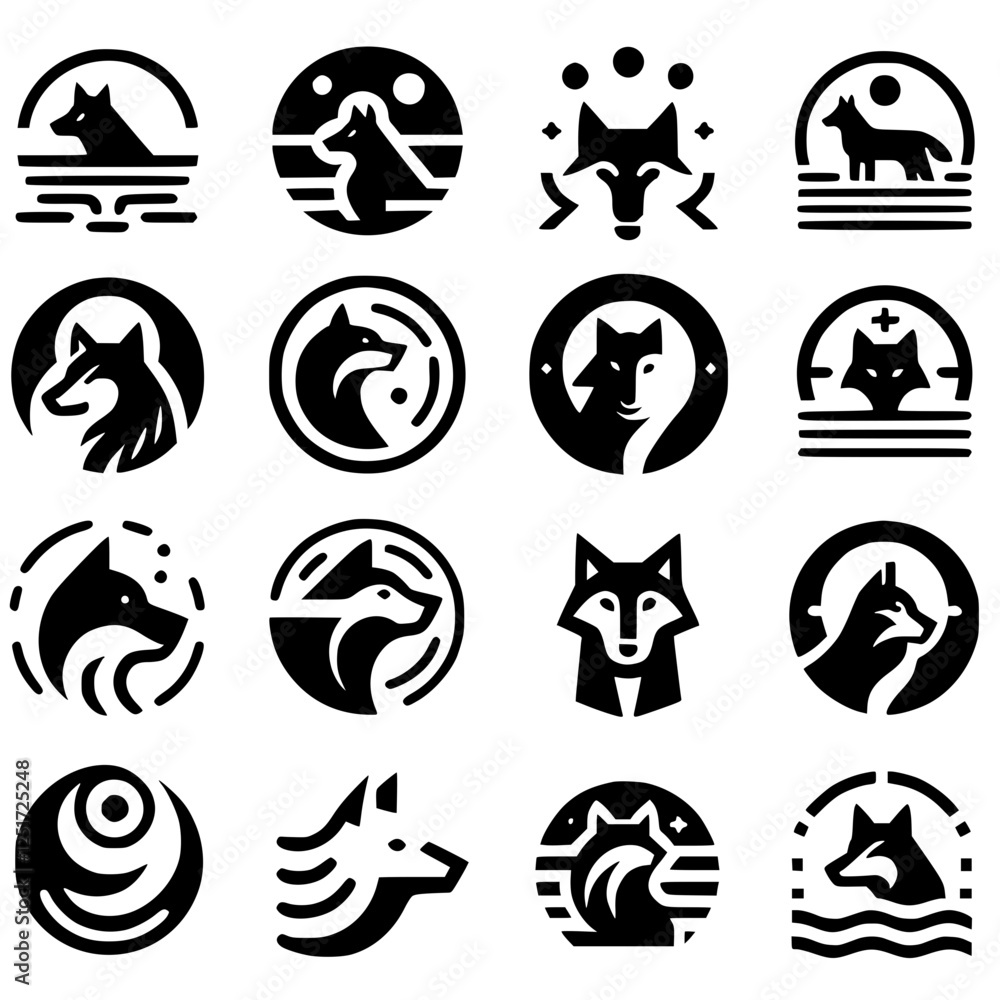 wolf Icon Set