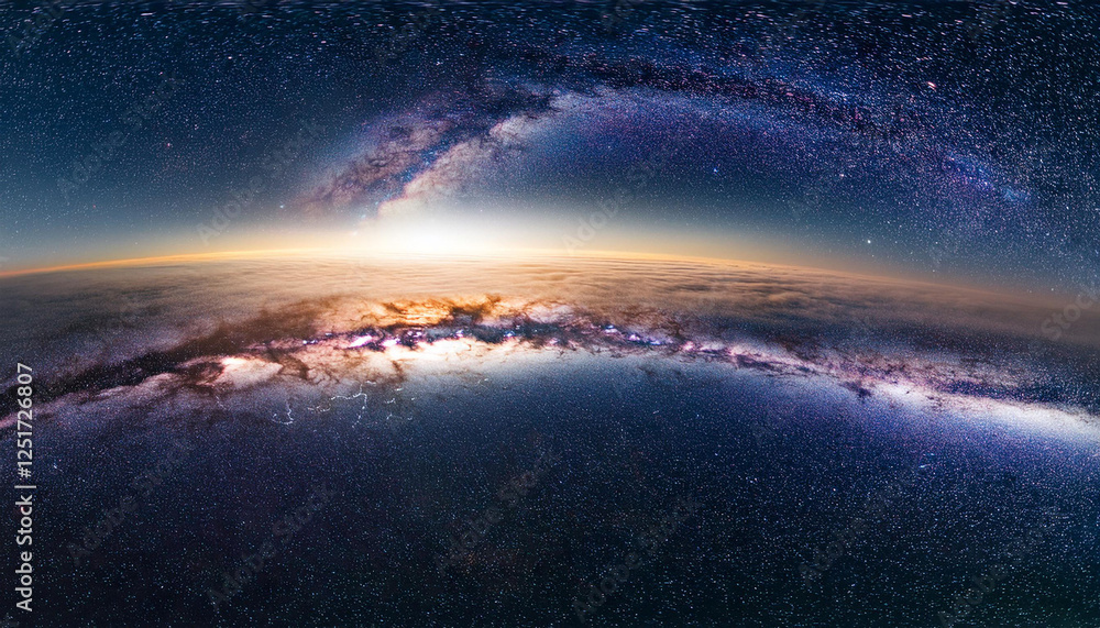 the middle of milky way galaxy with stars and space dust within the universe the middle of milky way galaxy with stars and space dust within the universe
