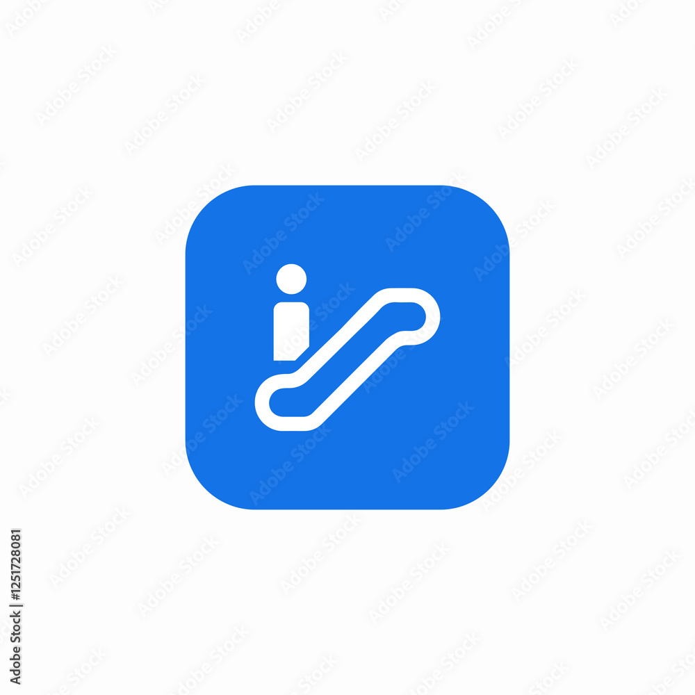 escalator up icon sign vector escalator up icon sign vector