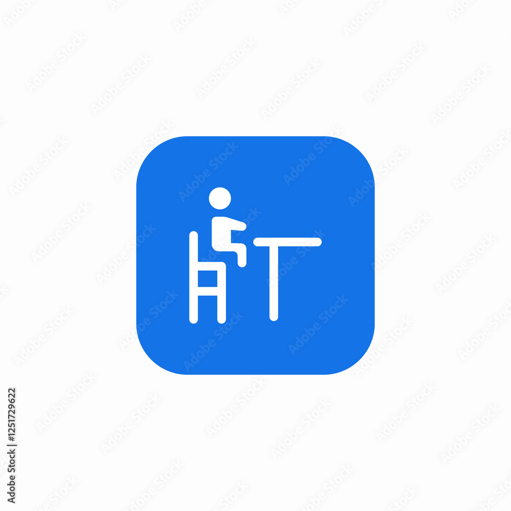 infant meal table icon sign vector infant meal table icon sign vector