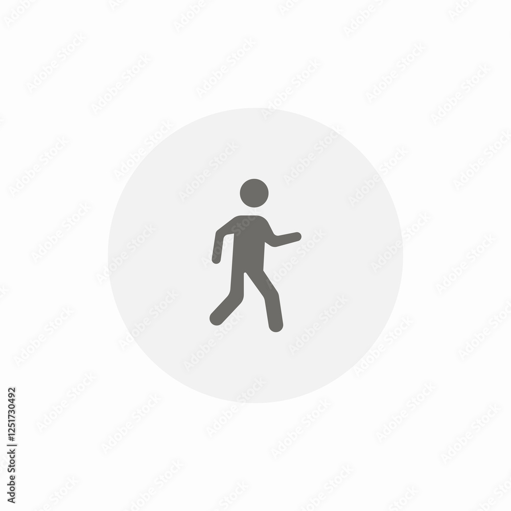 pedestrian walking icon sign vector pedestrian walking icon sign vector