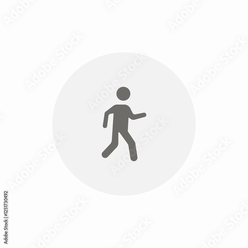 pedestrian walking icon sign vector