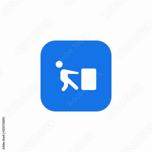 pull heavy item icon sign vector