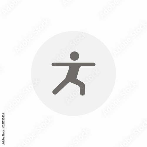 stretching pose icon sign vector