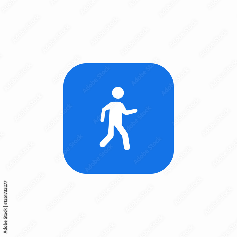 walking pedestrian icon sign vector walking pedestrian icon sign vector