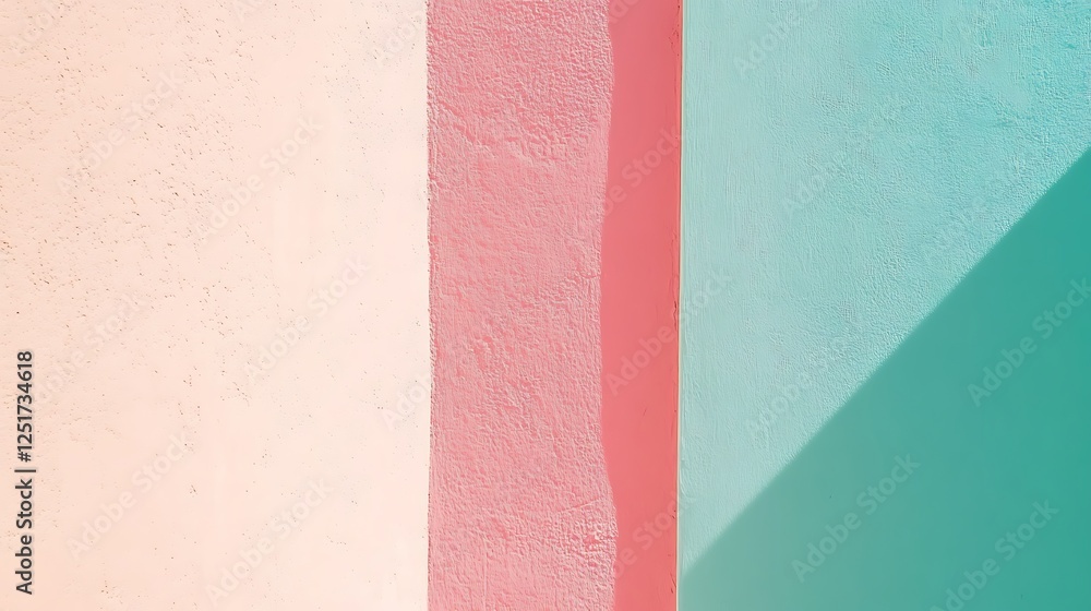 Fototapeta premium Pastel Wall Texture Sunlight