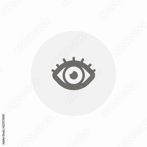 eye bold icon sign vector