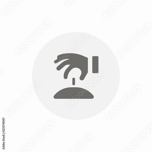 plant pluck icon sign vector