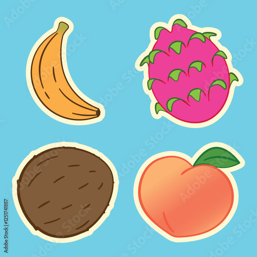 Selection of Different Tropical Fruits