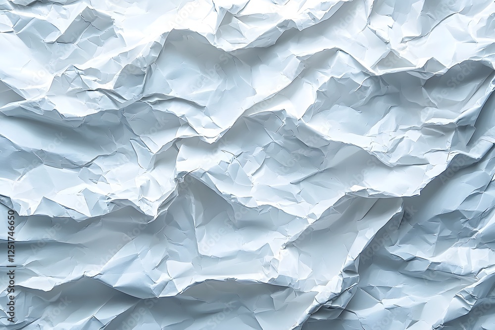 Fototapeta premium Crumpled Paper Texture with Overlay Design Elements in Monochrome Tones