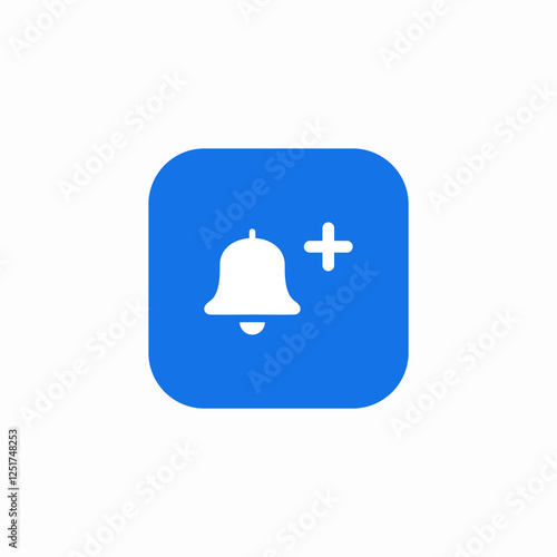 alarm add icon sign vector