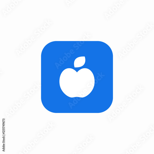 fruit apple icon sign vector