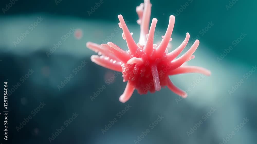 Microscopic view of a vaccine working within the body, the process of restoration.Immunization flu vaccine. Microscopic view of a vaccine working within the body, the process of restoration.Immunization flu vaccine.