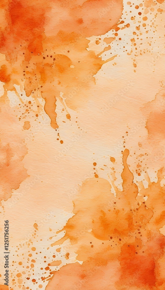 watercolor orange background painted abstract watercolor background orange watercolor colours texture paper painted abstract drawing light yellow summer spring bright high-coloured ink design copy
