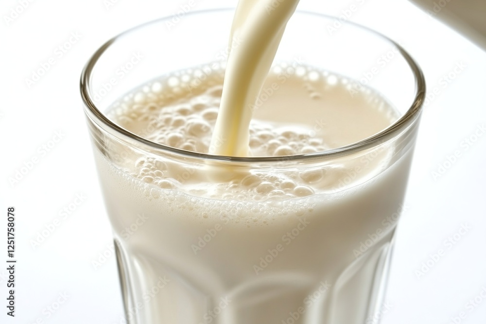 Fresh milk pouring smoothly into a transparent glass, creating a dynamic splash effect—symbolizing purity, nutrition, and freshness.
Fresh milk pouring smoothly into a transparent glass, creating a dynamic splash effect—symbolizing purity, nutrition, and freshness.