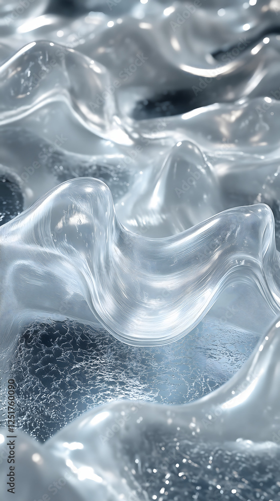 Close-up shot of transparent gel texture, smudging skincare beauty serum against white minimalist background Close-up shot of transparent gel texture, smudging skincare beauty serum against white minimalist background