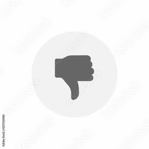 review dislike icon sign vector