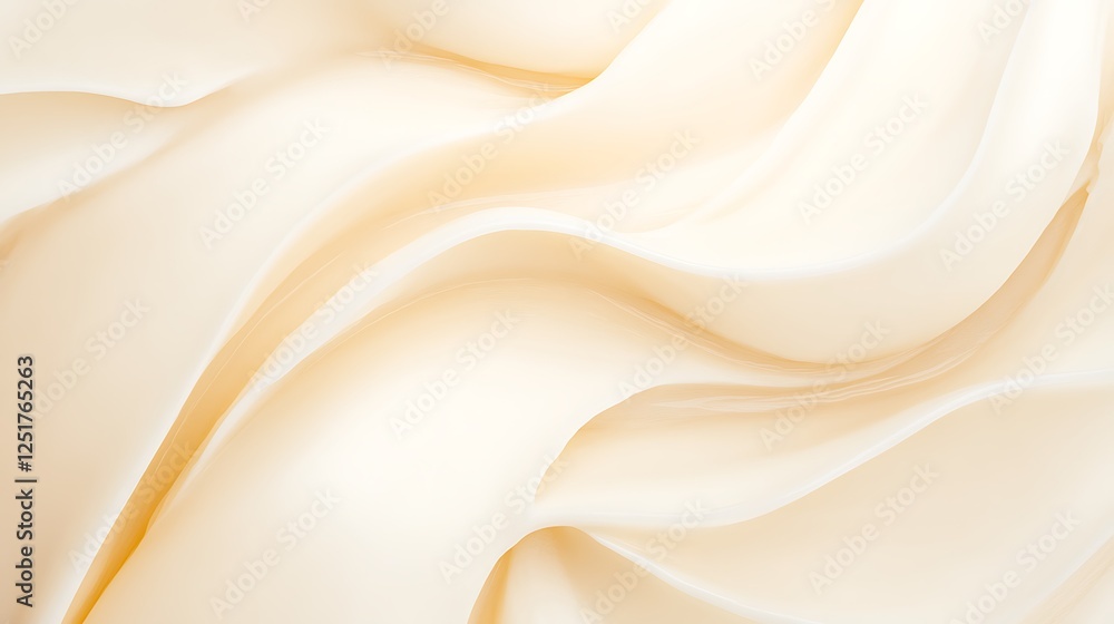 Obraz premium Creamy Cosmetic Texture Closeup