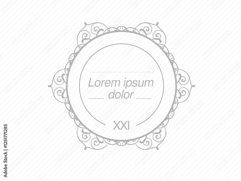 vector frame with floral classic ornament and place to text vector frame with floral classic ornament and place to text