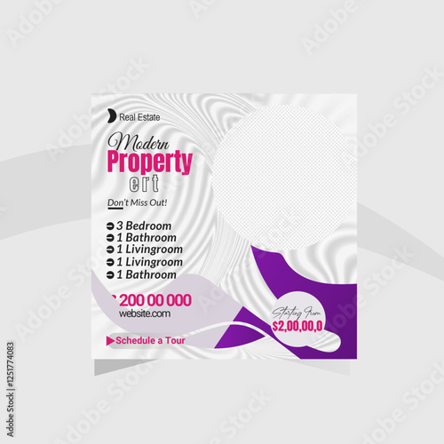 Real Estate Marketing: Editable Social Media Post Templates for Property Promotion & Sales
