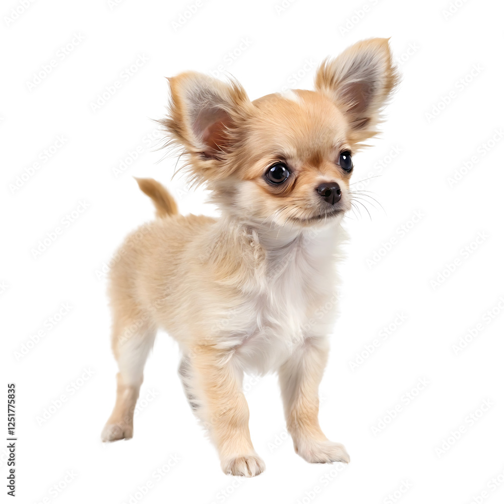 Chihuahua puppy isolated on transparent background Chihuahua puppy isolated on transparent background