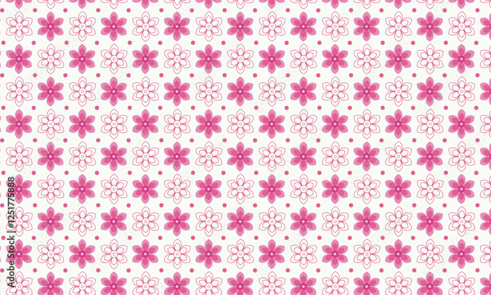 seamless pattern with pink flowers seamless pattern with pink flowers