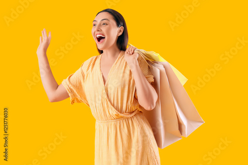 Surprised young woman with ...