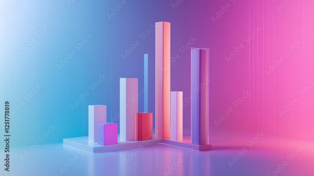 A stylized D bar chart emerging from a digital interface, showcasing real-time data updates and analytics, with a tech-inspired background to convey innovation and progress in data science.